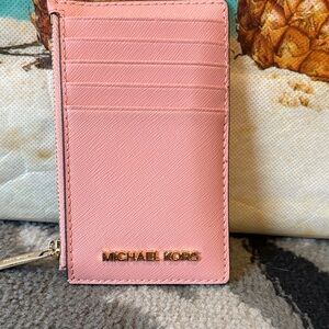 Michael Kors Blush Pink Card Wallet